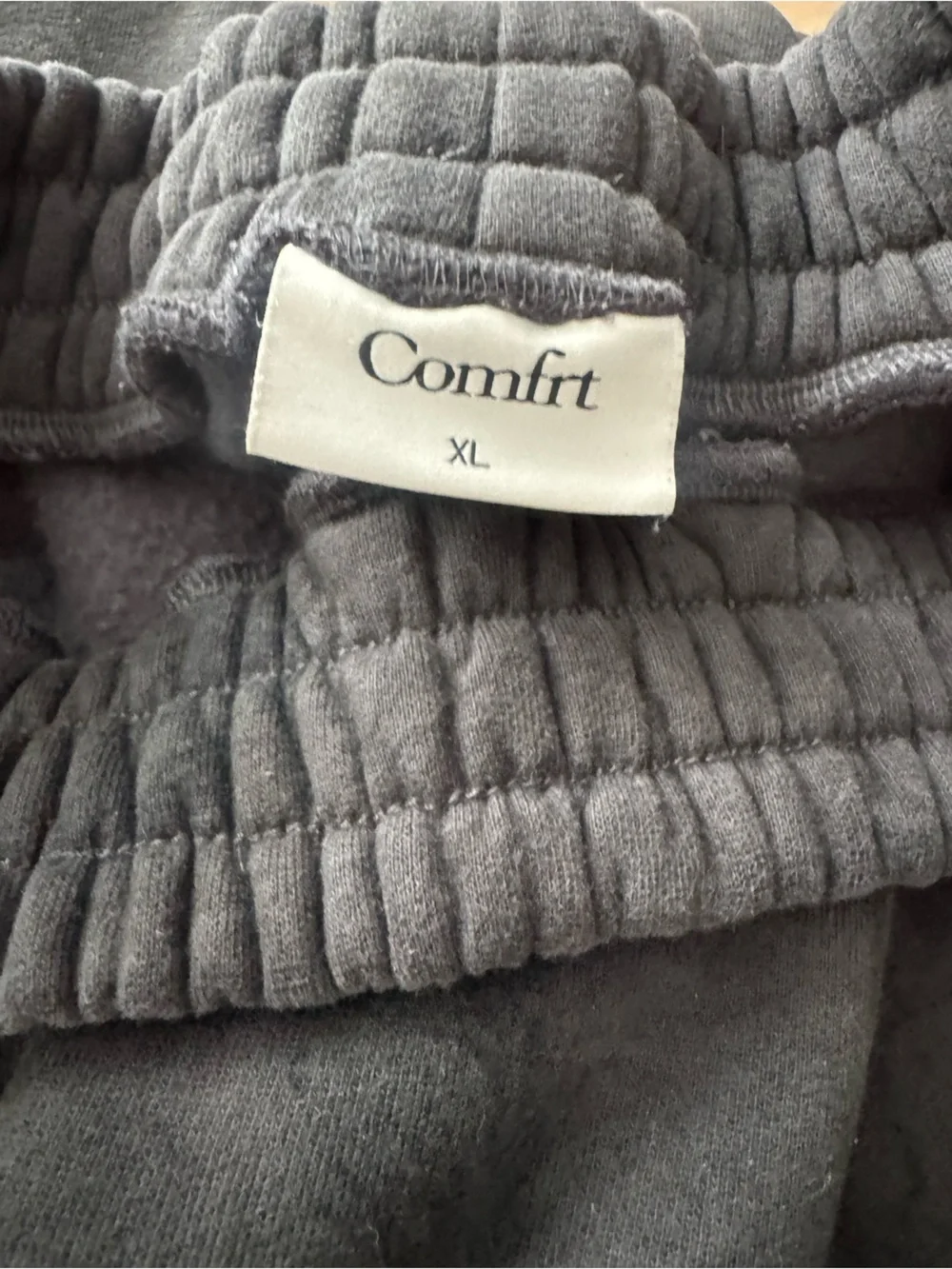 COMFRT Camo Straight Leg Sweatpants Black XL